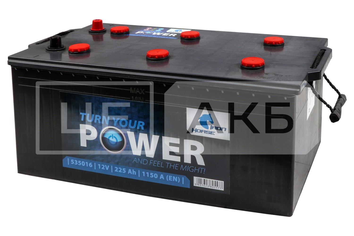 АКУМУЛЯТОР 12V 225AH 1150A EN SHD 513*276*241MM R225486G