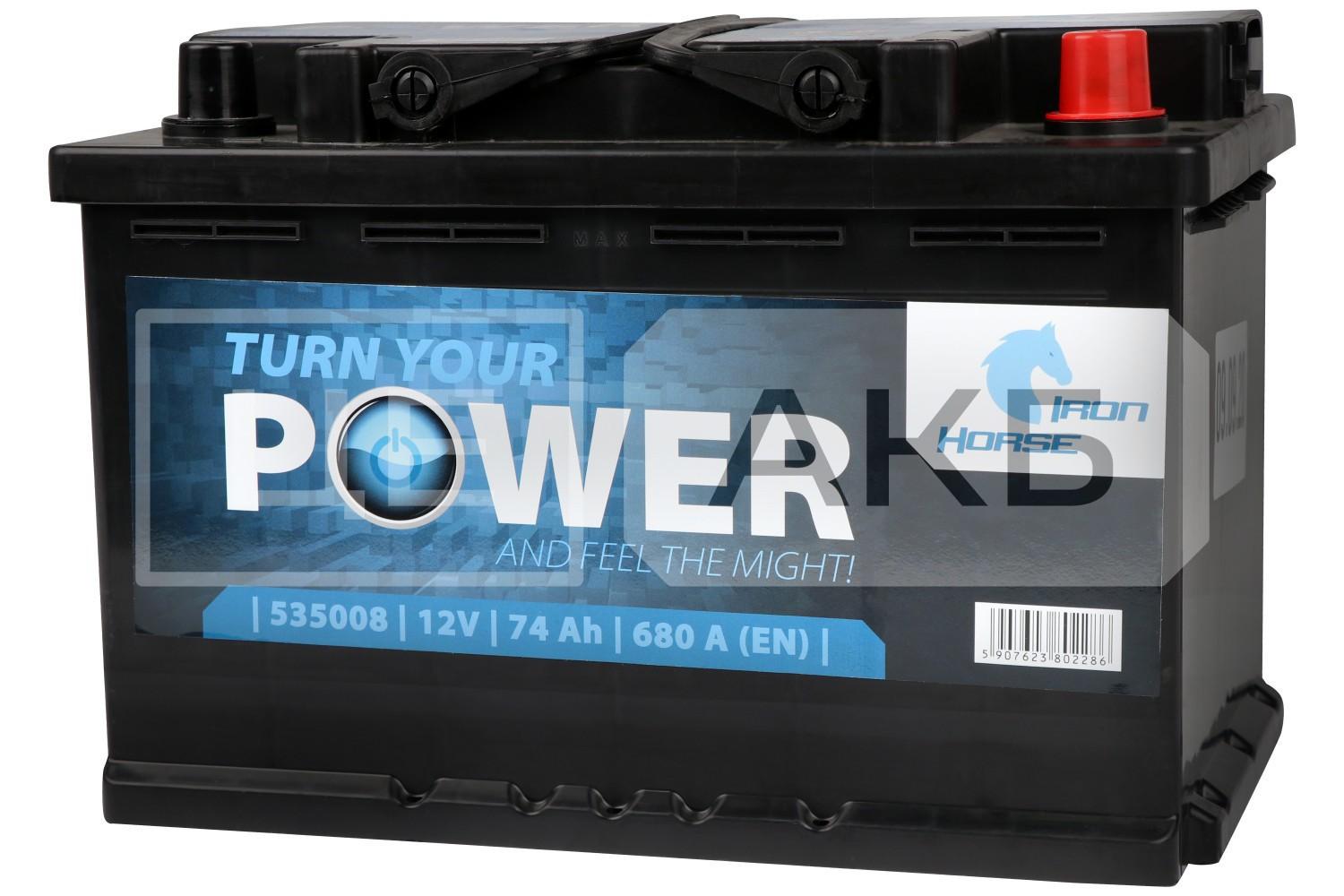 АКУМУЛЯТОР 12V 74AH 680A R+ EN 276*175*190MM R074616KN